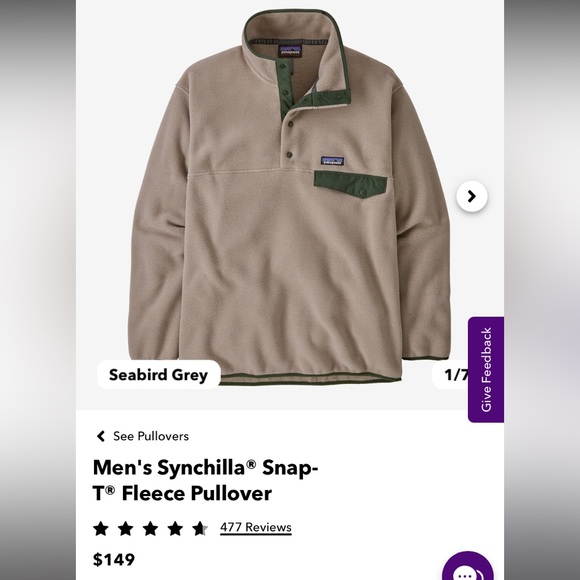 Patagonia Synchilla Snap-T Fleece Pullover - Picture 1 of 4